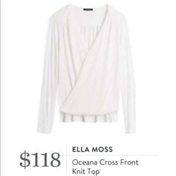 NWT! Stitch Fix Ella Moss Oceana Wrap Front Knit Top M - Picture 1 of 9